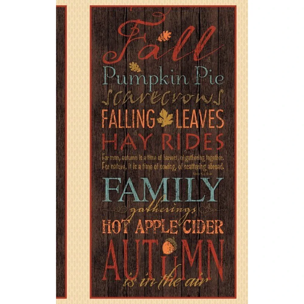 Colors Of Fall Panel & Fabric For Top & Binding Stephanie Marrott Autumn Harvest
